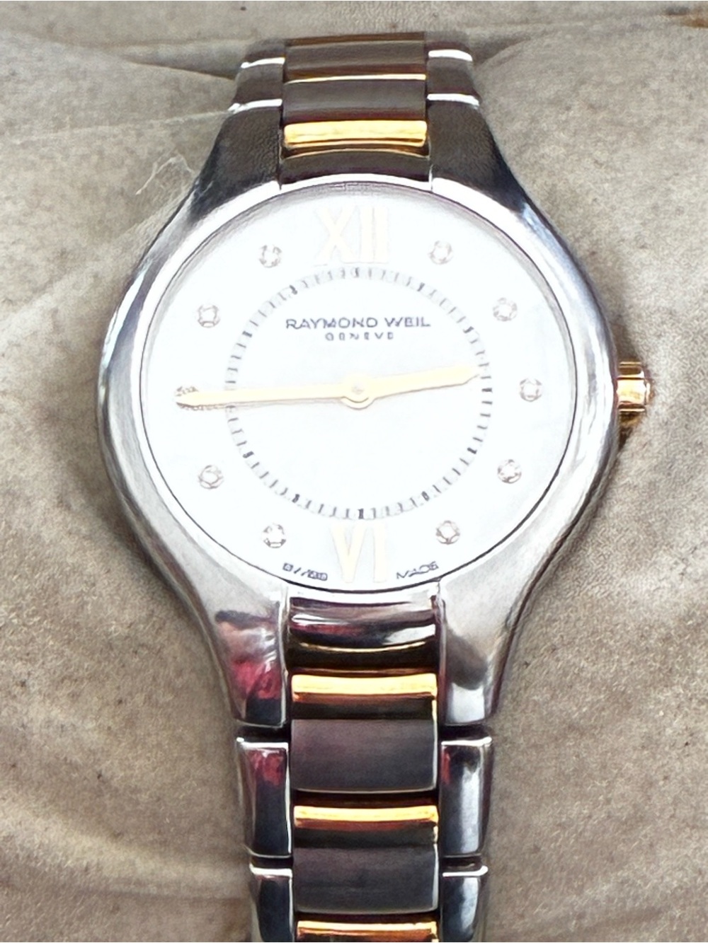 Raymond Weil Noemia 27mm Ladies Two-Tone Diamond Quartz Watch 5127-STP-00985